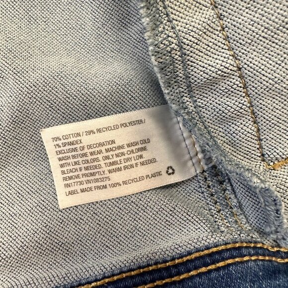 CAT & JACK GIRLS DENIM JACKET COAT SIZE LARGE 10/12 - Picture 8 of 8